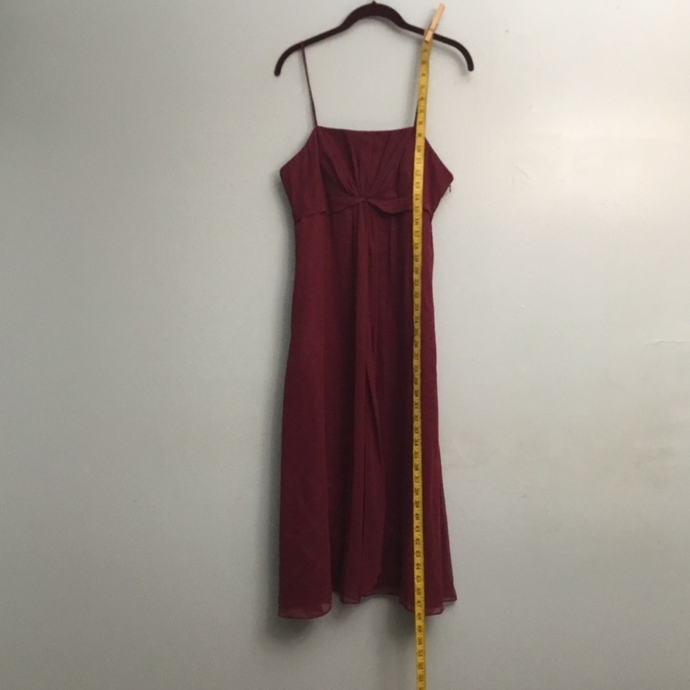 BILL LEVKOFF Stylish Burgundy Spaghetti Strap Dress - Picture 7 of 14